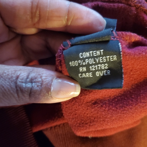Most Official Seven(Mo7)Polyester Fleece Jacket in Burgundy - Picture 8 of 8